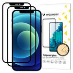 Wozinsky Lot de 2x Super Durable Full Glue Trempé Verre Trempé Plein Écran avec Cadre Case Friendly iPhone 11 / iPhone XR Noir