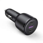 Chargeur de voiture Ugreen 2x USB Type C / 1x USB 69W 5A Power Delivery Quick Charge noir (20467)