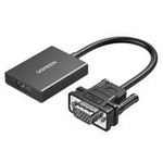Câble adaptateur câble Ugreen VGA (mâle) - HDMI (femelle) 0.15m noir (CM513)