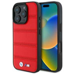 Coque BMW iPhone 16 Pro Max 6.9" rouge/rouge hardcase M Perforated And Stitched Line MagSafe