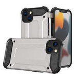 Hybrid Armor blindé coque housse iPhone 13 argenté