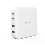 Choetech PD8008 Chargeur rapide GaN 100W 2x USB-A / 2x USB-C - blanc