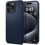Coque Spigen Liquid Air iPhone 15 Pro Bleu marine Case