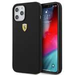 Coque Ferrari Apple iPhone 12 Pro Max On Track Étui en silicone noir