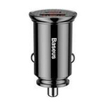 Baseus Circular PPS Universal Smart Car Charger USB Quick Charge 4.0 QC 4.0 and USB-C PD 3.0 SCP black (CCALL-YS01)