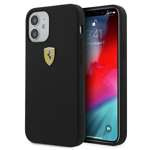 Coque Ferrari Apple iPhone 12 mini On Track Étui en silicone noir