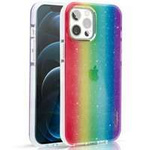Coque arrière Kingxbar Ombre pour iPhone 12 Pro Max multicolore