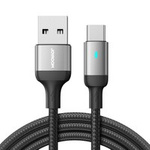 Câble USB Joyroom - USB C 3A pour charge rapide et transfert de données Série A10 1,2 m noir (S-UC027A10)