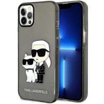 Coque Karl Lagerfeld KLHCP12MHNKCTGK iPhone 12 /12 Pro 6.1" noir/noircase Gliter Karl&Choupette Case