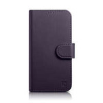 iCarer Wallet Case 2in1 case iPhone 14 Plus Leather Flip Cover Anti-RFID dark purple (WMI14220727-DP)
