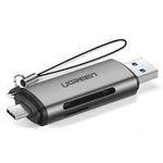 Lecteur de carte SD / micro SD Ugreen pour USB 3.0 / USB Type C 3.0 gris (50706)