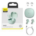 Écouteurs intra-auriculaires sans fil Bluetooth 5.3 Baseus Encok WM01 TWS Version améliorée verte (NGTW240006)