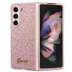 Coque Guess GUHCZFD5HGGSHP F946 Galaxy Z Fold 5 rose/pink hardcase Glitter Script Case
