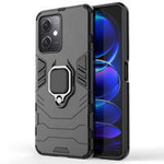Ring Armor Case pour Xiaomi Redmi Note 12 5G / Poco X5 5G Armor Cover Magnetic Holder Ring Black