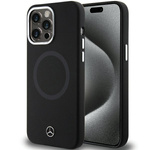 Etui Mercedes MEHMP15L23SCMK iPhone 15 Pro 6.1" czarny/black hardcase Silicone Bicolor MagSafe Case