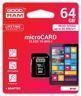 Carte mémoire Micro Sdxc 64GB GOODRAM + Adaptateur SD Classe 10 UHS