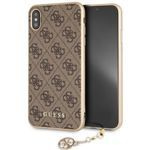 Coque GUESS Apple iPhone Xs Max 4G Charms Collection Brown Hardcase