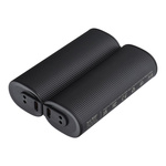 Powerbank Veger (W0587) 2,4A 2 szt 2 x 5000 mAh z podgrzewaczem do rąk czarno srebrny