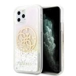 Coque GUESS Apple iPhone 11 Pro Gradient Liquid Glitter Circle Logo Case Gold Hardcase