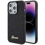 Etui Guess GUHCP15LPMSDGSK iPhone 15 Pro 6.1" czarny/black hardcase Disco Metal Script Case