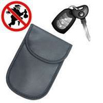 Coque boîte de Faraday anti-vol pour clés de voiture bloquant les fréquences radio 14 cm avec 10 cm noir
