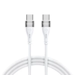 Câble Wozinsky WSTCC1 USB-C / USB-C PD 65W de 1 m de long - blanc