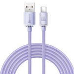 Câble de données de charge rapide de la série Baseus crystal shine USB Type A vers USB Type C 100W 2m violet (CAJY000505)