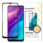Wozinsky écran complet en verre trempé Full Glue super durable avec cadre Case Friendly TCL 30 SE noir