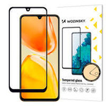 Écran complet en verre Wozinsky Full Glue Vivo X80 Lite / V25 avec cadre noir (compatible avec les étuis)