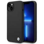 Hülle BMW BMHCP14MSILBK iPhone 14 Plus 6,7" schwarz/schwarz Silikon Metall Logo
