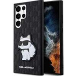 Coque Karl Lagerfeld KLHCS23LSAKLHCPK S23 Ultra S918 hardcase noir/noir Saffiano Monogram Choupette Case