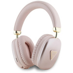 Słuchawki nauszne Guess Bluetooth 5.3    Metallic Triangle Logo różowy