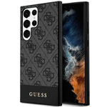 Etui Guess GUHCS24LG4GLGR Samsung Galaxy S24 Ultra S928 czarny/black hardcase 4G Stripe Collection Case