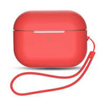Coque en silicone pour AirPods Pro 2 / AirPods Pro 1 + dragonne | Rouge