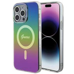 Etui Guess GUHMP15LHITSK iPhone 15 Pro 6.1" czarny/black hardcase IML Iridescent MagSafe Case