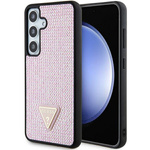Etui Guess GUHCS24SHDGPPP S24 S921 różowy/pink hardcase Rhinestone Triangle Case