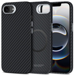 TECH-PROTECT ION CARBON MAGSAFE IPHONE 16E BLACK/SILVER