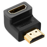 Adaptateur Ugreen connecteur coudé HDMI haut noir (20110)