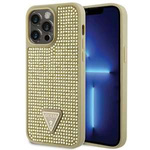 Coque Guess GUHCP14XHDGTPD iPhone 14 Pro Max 6.7" or/dorécase Rhinestone Triangle Case