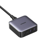 Ugreen Nexode chargeur de bureau rapide GaN 2xUSB-C / 2xUSB-A 65W gris (CD327)