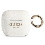 Coque GUESS Apple AirPods 3 Silicone Glitter White Case