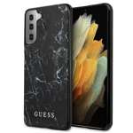 Coque GUESS Samsung Galaxy S21 Plus Étui rigide noir marbré