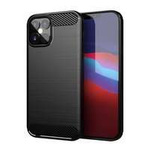Carbone Case flexible coque couverture iPhone 12 Pro Max noir