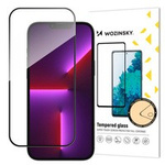 Wozinsky super durable plein écran en verre trempé Full Glue avec cadre Case Friendly iPhone 14 Pro noir