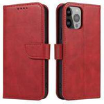 Magnet Case pour Samsung Galaxy S23 Ultra flip cover wallet stand rouge