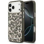 Etui Karl Lagerfeld IML Leopard Pattern  MagSafe do iPhone 17 Pro Max brązowy