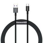 Baseus Superior USB - USB Typ C câble de charge rapide 66 W (11 V / 6 A) Huawei SuperCharge SCP 1 m noir (CATYS-01)