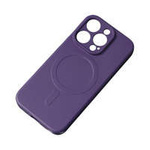 Étui en silicone compatible MagSafe pour étui en silicone iPhone 15 Plus - Violet