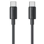 USAMS Kabel USB-C na USB-C 60W 1m Fast Charging YD Series czarny/black SJ711USB01(US-SJ711)