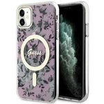 Guess GUHMN61HCFWSP iPhone 11 / Xr 6.1" rose/rose durcase Fleur MagSafe